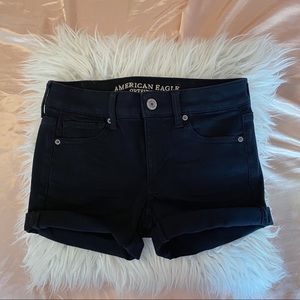 BLACK AMERICAN EAGLE SHORTS NEXT LEVEL STRETCH